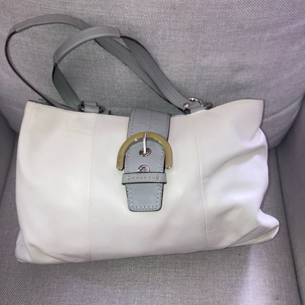 White and grey Coach